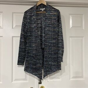 Elegant Multicolor Open Front Cardigan